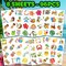 96 PCS Hawaiian Luau Pre-Cut Temporary Tattoos for Kids Party Supplies